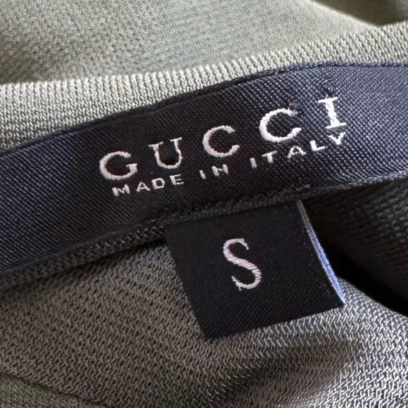 GUCCI Bodycon Open Back Green Dress Size Small - Picture 4 of 5